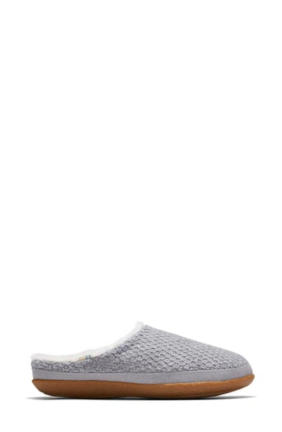Shop Toms Ivy Faux Fur Slipper In Grey Polyester