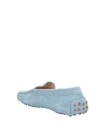 Tod's Loafers In Sky Blue