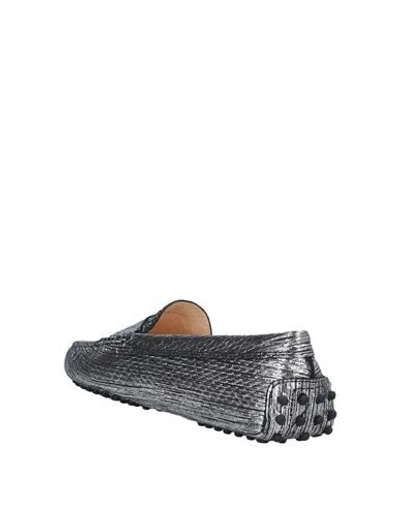 Tod's Loafers In Silver