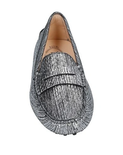 Tod's Loafers In Silver