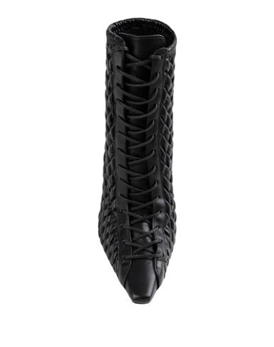 Shop Schutz Woman Ankle Boots Black Size 7 Soft Leather, Textile Fibers