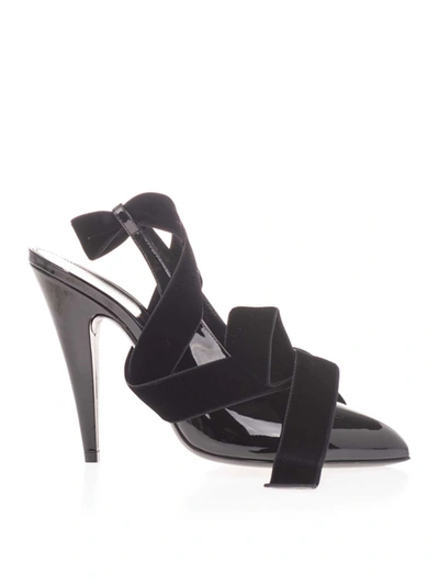 Shop Saint Laurent Venus Patent Leather Décolleté In Black