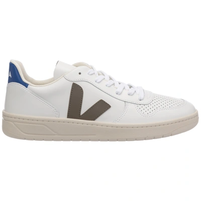 Shop Veja Men's Shoes Leather Trainers Sneakers V 10 In White