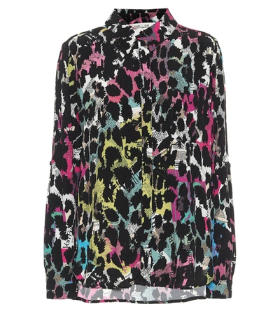 Shop Diane Von Furstenberg Lorelei Printed Crêpe Shirt In Multicoloured