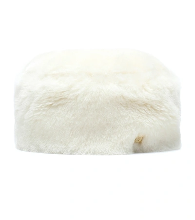 Shop Max Mara Colby 2 Alpaca Hair And Wool-blend Hat In White
