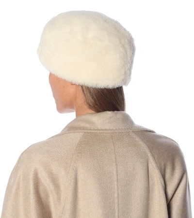 Shop Max Mara Colby 2 Alpaca Hair And Wool-blend Hat In White