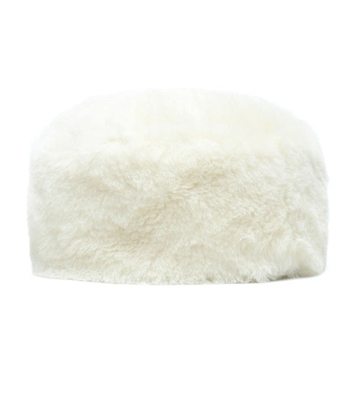 Shop Max Mara Colby 2 Alpaca Hair And Wool-blend Hat In White