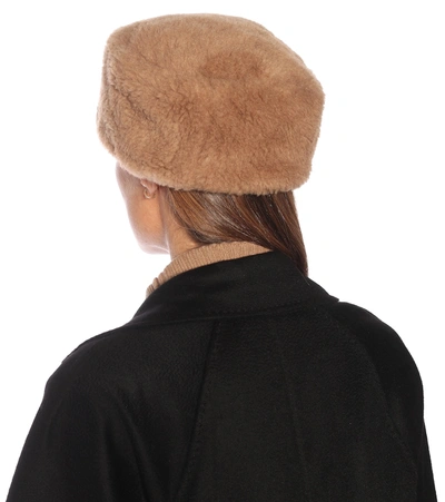 Shop Max Mara Colby Camel Hair Hat In Brown