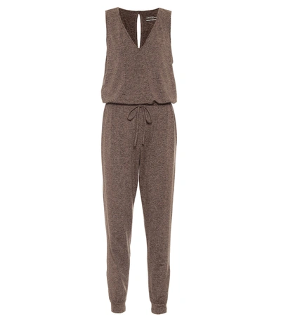 Shop Lanston Sport Naked Stretch-jersey Jumpsuit In Brown