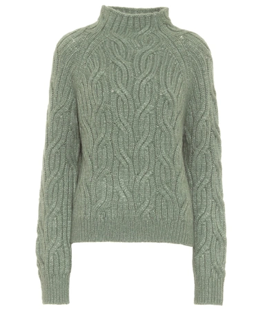 Shop Vince Alpaca-blend Sweater In Green