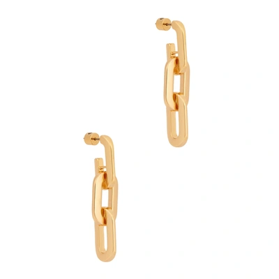 Shop Jenny Bird Toni Link 14kt Gold-dipped Drop Earrings