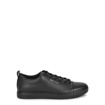 Shop Ps By Paul Smith Lee Black Leather Sneakers