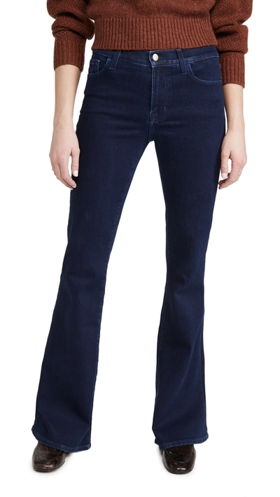 Shop J Brand Valentina High Rise Flare Jeans In Dash