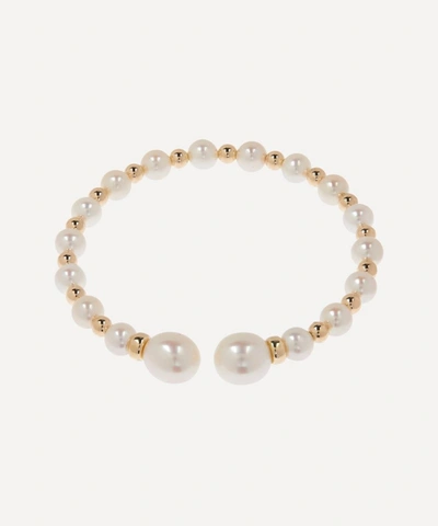 Shop Anissa Kermiche Gold Impromptu Pearl Bracelet