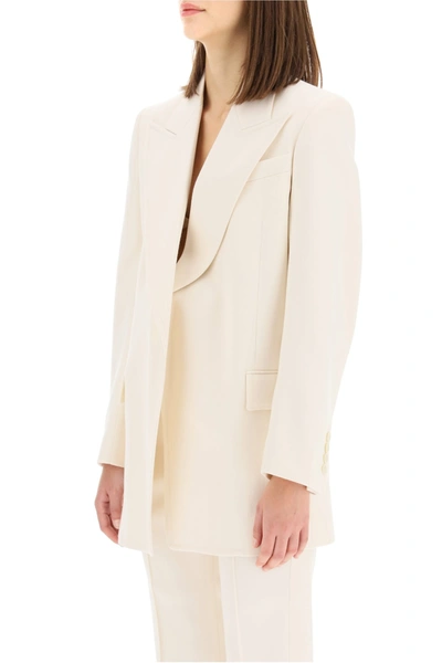 Shop Givenchy Wool Blazer In White