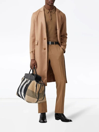 Shop Burberry Single-breasted Trench Coat In Brown
