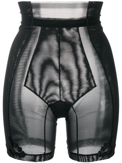Shop La Perla Maison Contouring Shorts In Black