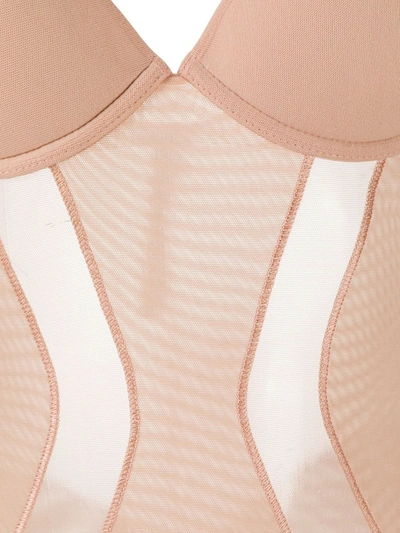 Shop La Perla Maison Contouring Bodysuit In Pink