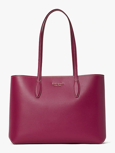 Shop Kate Spade All Day Large Tote In Deep Raspberry