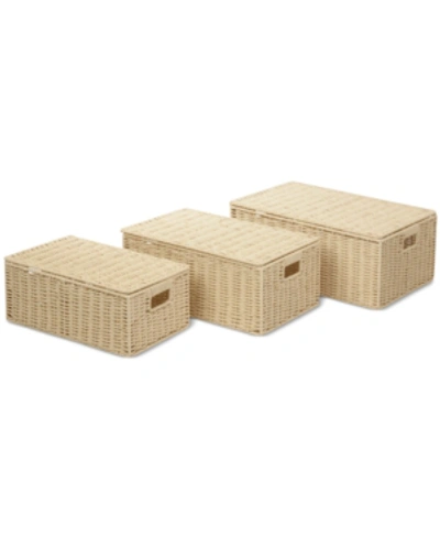 Shop Honey Can Do 3-pc. Paper Rope Basket Set In Natural