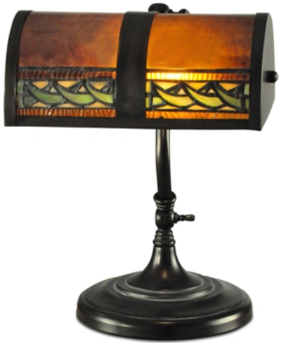 Shop Dale Tiffany Egyptian Desk Lamp In Bronze