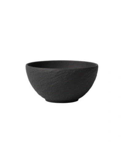 Villeroy & Boch Manufacture Rock Porcelain Bowl 14cm In Black