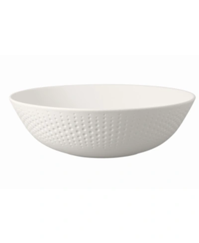 Shop Villeroy & Boch Manufacture Collier Serving Bowl In White