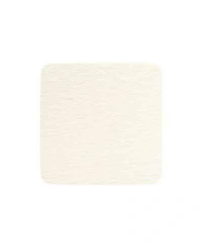 Villeroy & Boch Manufacture Rock Blanc Square Buffet Plate In White