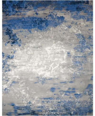 Shop Nourison Twilight Twi22 Blue And Gray 5'6" X 8' Area Rug In Blue/ Gray
