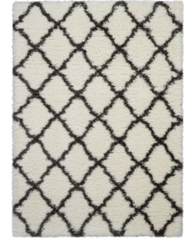 Shop Nourison Luxe Shag Lxs02 Ivory 8'2" X 10' Area Rug