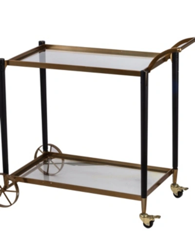 Shop Ab Home Classic Chic Serving Cart In Gold