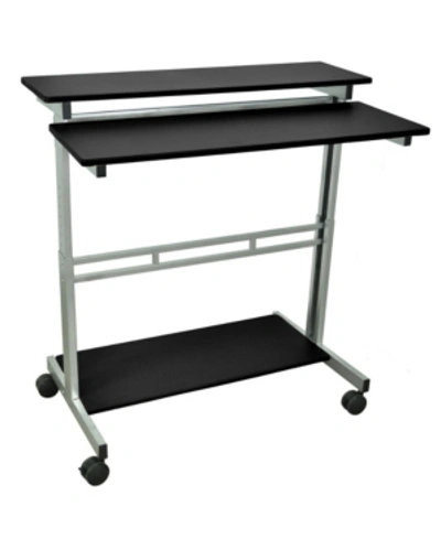 Shop Offex 40" Adjustable Stand Up Desk In Black