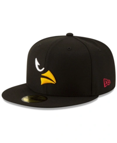 Shop New Era Arizona Cardinals Logo Elements Collection 59fifty Fitted Cap In Black