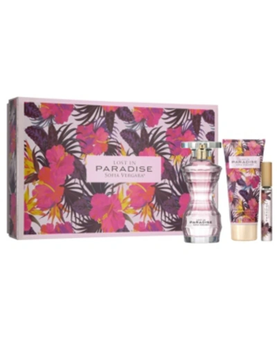 Shop Sofia Vergara Lost In Paradise Women's 3 Piece Perfume Gift Set In Natural