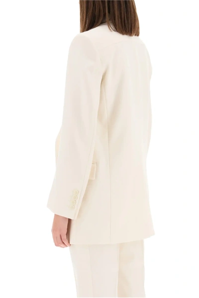 Shop Givenchy Wool Blazer In Beige