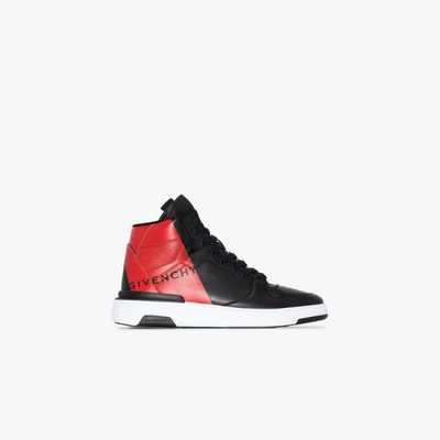 Shop Givenchy And Red Wing High Top Sneakers In Black