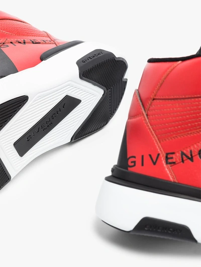 Shop Givenchy And Red Wing High Top Sneakers In Black