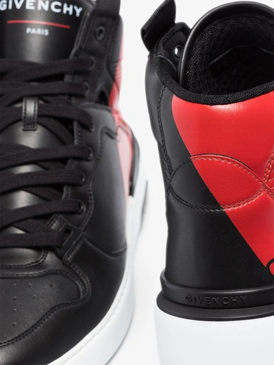 Shop Givenchy And Red Wing High Top Sneakers In Black