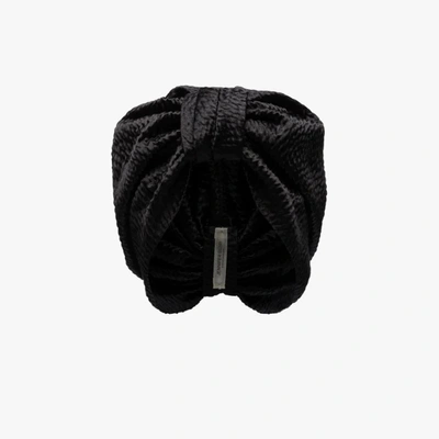 Shop Jennifer Behr Black Etta Knot Detail Turban