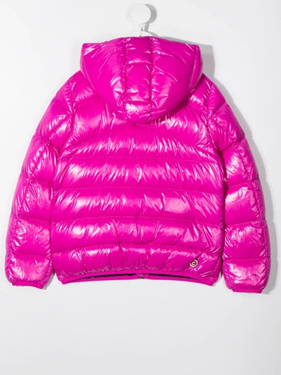 Shop Colmar High-shine Down-padded Jacket In Pink