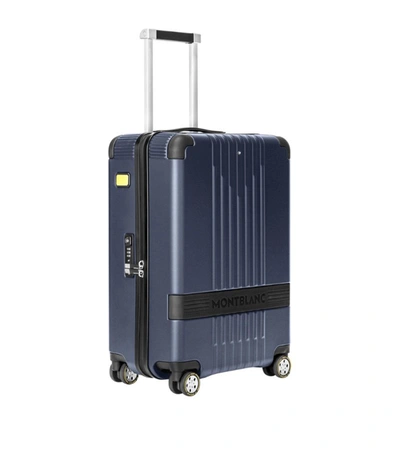 Shop Montblanc Hand Luggage Trolley In Blue