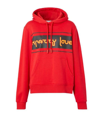 Shop Burberry Slogan Hoodie