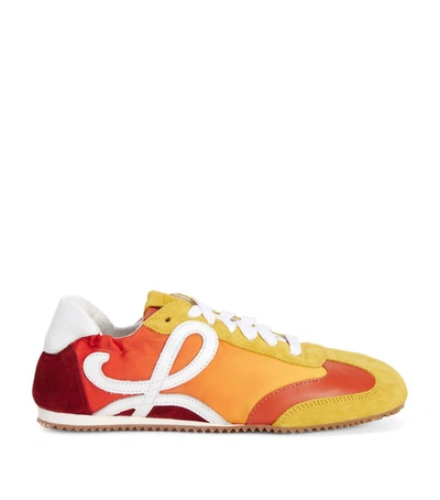 Shop Loewe Leather Ballet Runner Sneakers