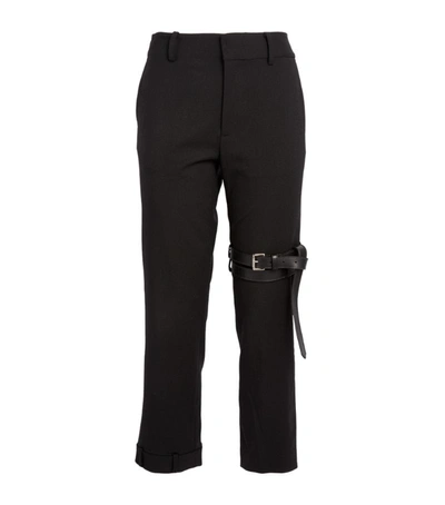 Shop Monse Belt-detail Skinny Trousers