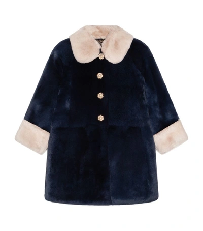 Shop Dolce & Gabbana Kids L5sc01fupur-coat