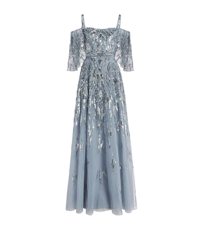 Shop Zuhair Murad Sequin-embellished Chimera Dress