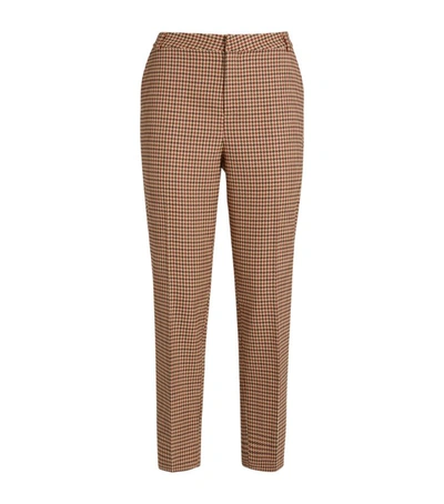 Shop L Agence Ludivine Tweed Check Trousers