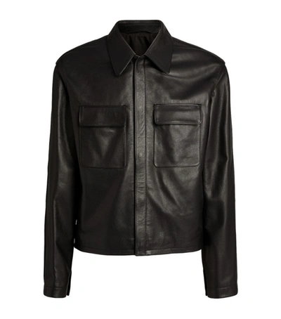 Shop Lemaire Leather Jacket