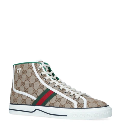 Shop Gucci Tennis 1977 High-top Sneakers