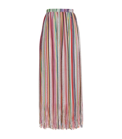 Shop Missoni Woven Fringe Maxi Skirt